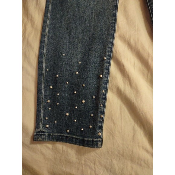 Thalia Sodi Jeans Size 18 Blue Pearl Studs - Picture 7 of 11